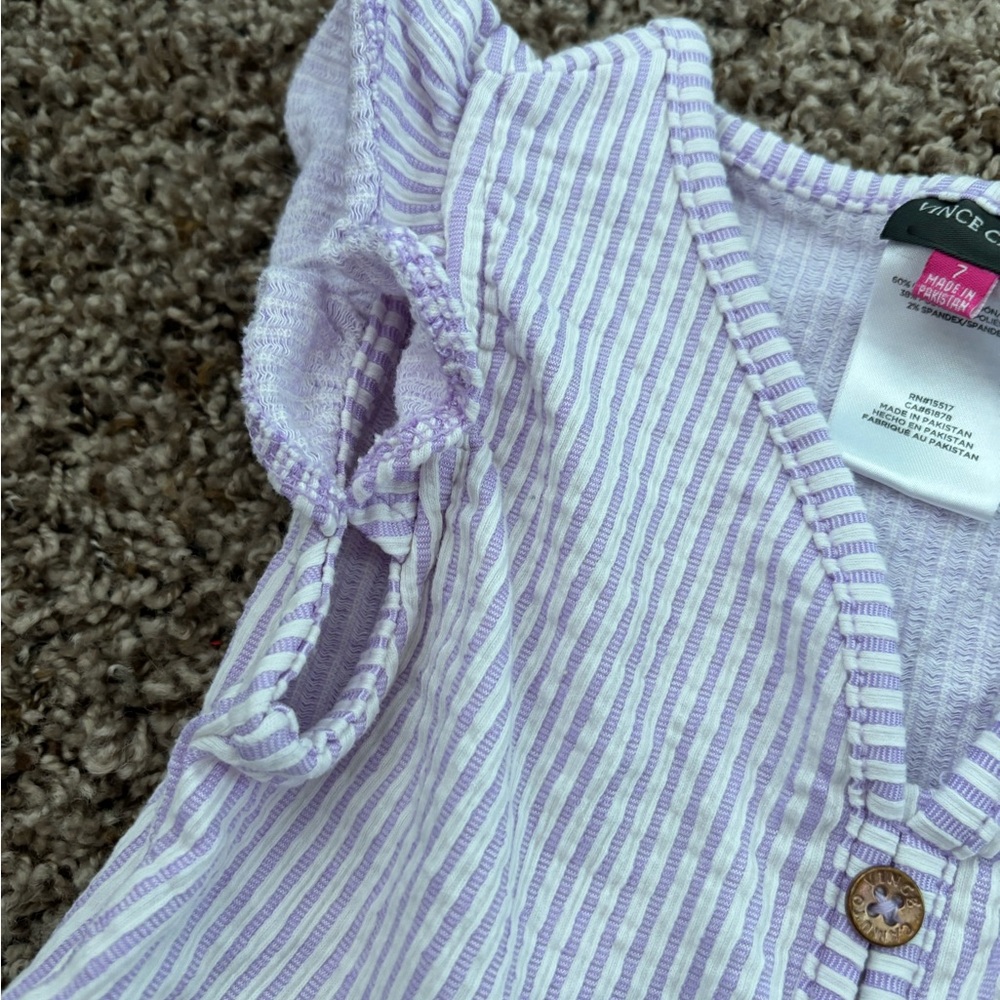 Vince Camuto purple and White Tiered Sundress - Picture 5 of 5